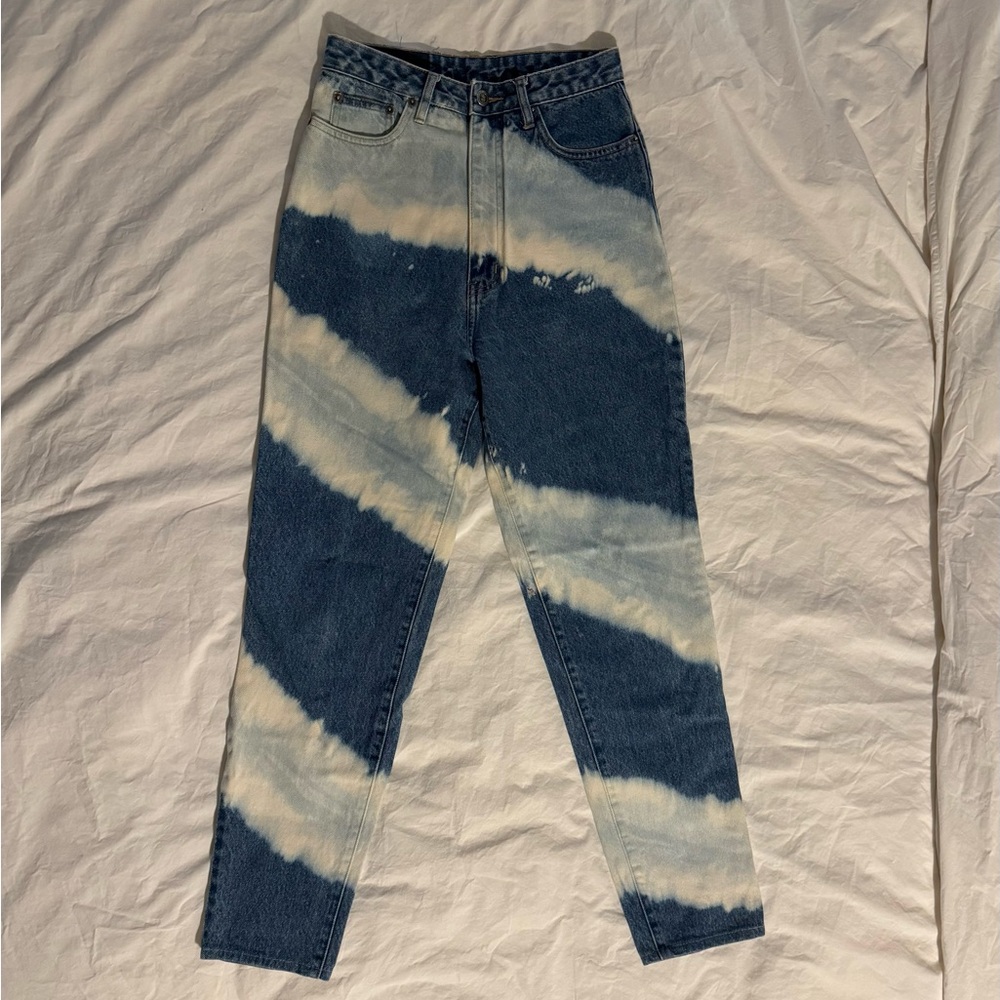 Stylish Tie-Dye Denim Jeans